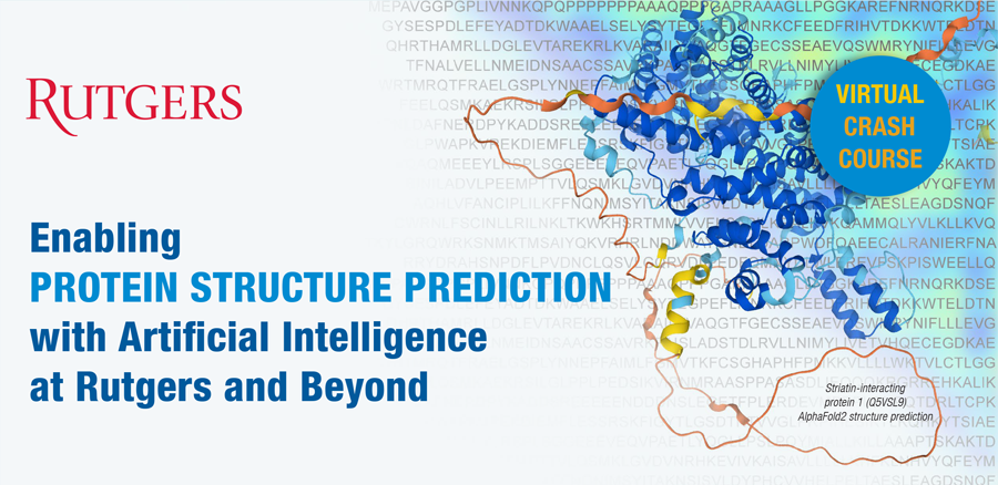 Enabling Protein Structure Prediction with AI with protein illustration